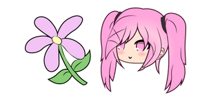 Gacha Life Sakura and Flower Cursor