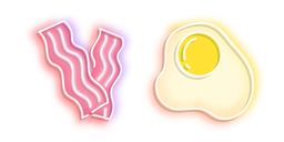 Neon Bacon and Egg Curseur