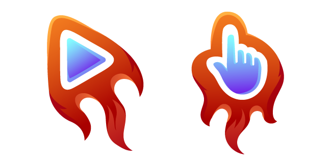 Red Fiery Cursor