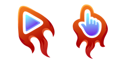 Red Fiery Cursor