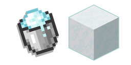Minecraft Powder Snow and Bucket Cursor