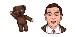Mr. Bean and Teddy Bear Curseur