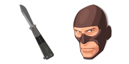 Team Fortress 2 Spy and Knife Curseur