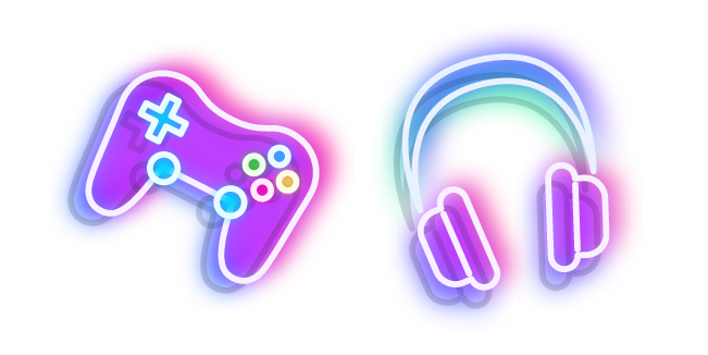 Neon RGB Animated Computer Cursor Pack, Perfect for Gamers