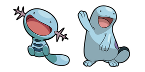 Pokemon Wooper and Quagsire Cursor