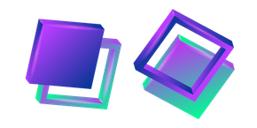 3D Abstract Square Curseur
