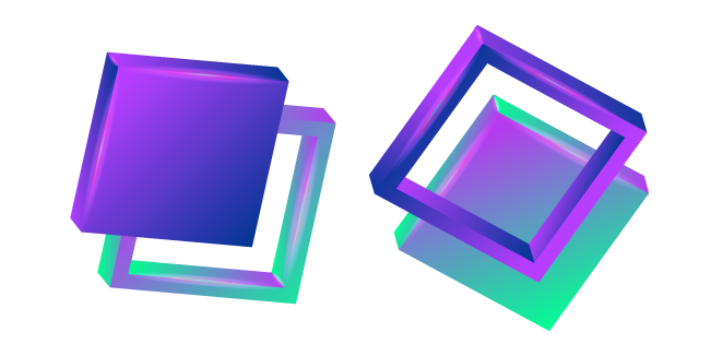 3D Abstract Square Cursor