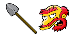 The Simpsons Groundskeeper Willie and Shovel Curseur