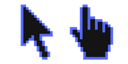 Dodger Blue Pixel Cursor