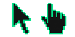 Caribbean Green Pixel Cursor