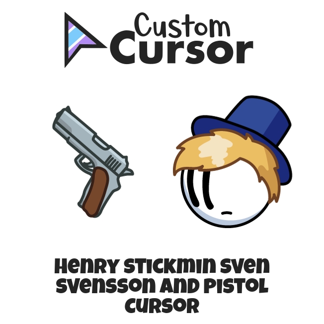 Henry Stickmin Sven Svensson and Pistol cursor – Custom Cursor
