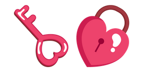 Valentine's Day Heart and Key Cursor