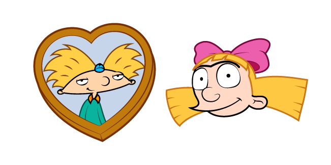 Hey Arnold! Helga Pataki and Locket cursor – Custom Cursor