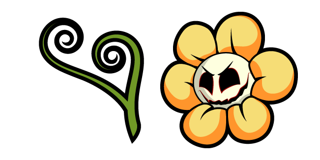 Undertale Flowey Possession Cursor Custom Cursor Browser Extension