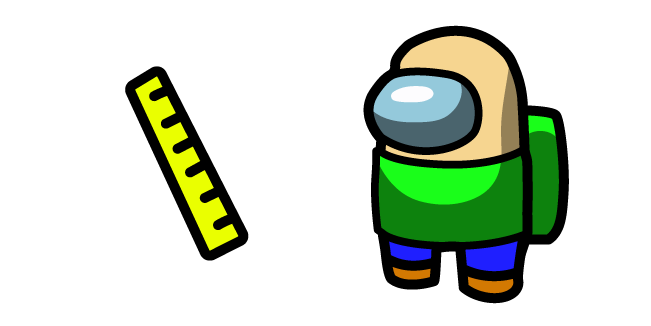 Among Us Baldi Outfit and Ruler Cursor