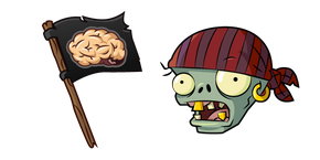 Plants vs. Zombies Flag Pirate Zombie cursor