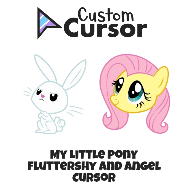 My Little Pony Fluttershy and Angel cursor – Custom Cursor