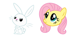 My Little Pony Fluttershy and Angel Curseur