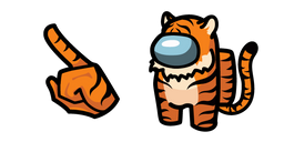 Among Us Tiger Character Cursor