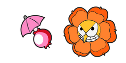Cuphead Cagney Carnation and Pink Seed Curseur