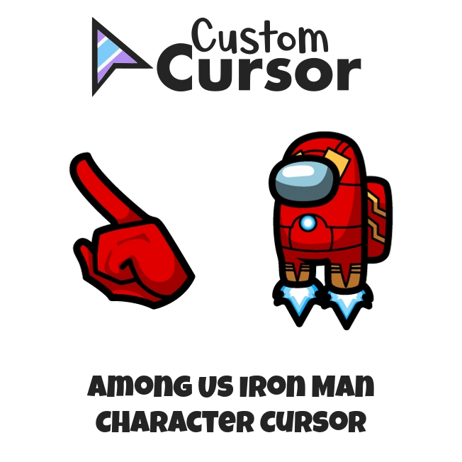 Among Us Iron Man Character cursor – Custom Cursor