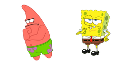 SpongeBob and Patrick Free Form Jazz Meme Curseur