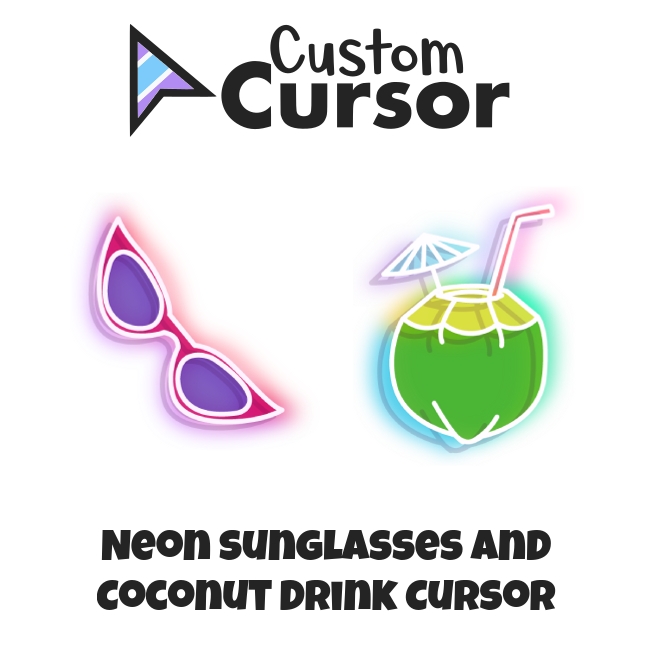 Neon Drinking Straw Sunglasses