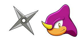 Sonic Espio the Chameleon and Shuriken Cursor