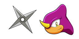 Sonic Espio the Chameleon and Shuriken cursor