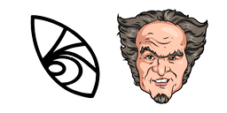 A Series of Unfortunate Events Count Olaf and Tattoo Cursor