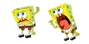 SpongeBob Yelling at Squidward Meme Curseur