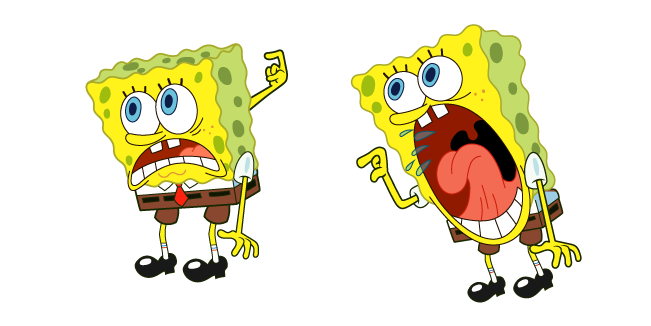 SpongeBob Yelling at Squidward Meme Cursor