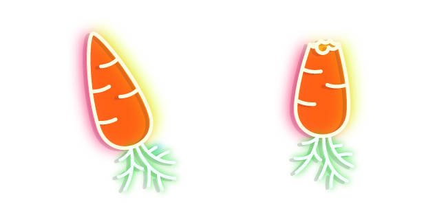 Neon Carrot Cursor