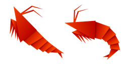 Origami Shrimp Cursor