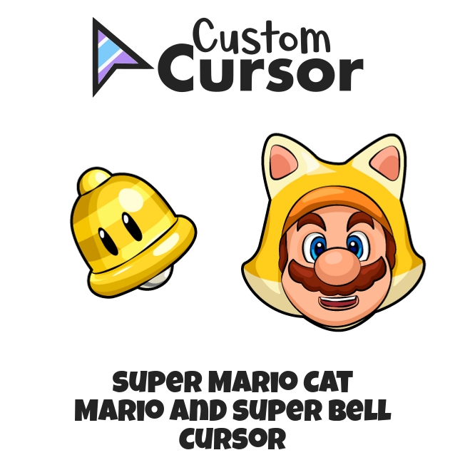 Super Mario Cat Mario and Super Bell cursor – Custom Cursor