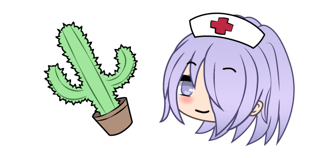 Gacha Life Nurse Luck and Cactus Cursor