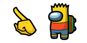 Among Us Bart Simpson Character cursor