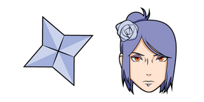 Naruto Konan and Paper Shuriken Curseur