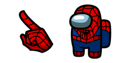 Among Us Spider-Man Character Cursor
