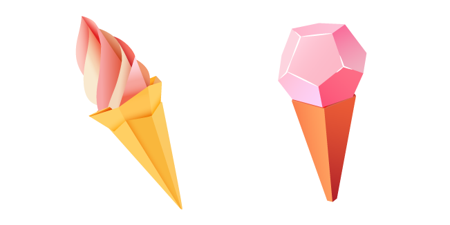 Оригами Мороженое курсор