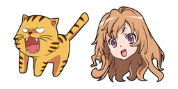 Toradora Taiga Aisaka and Tiger Cursor