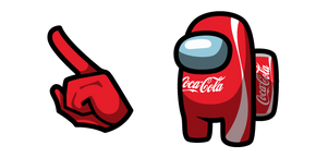 Among Us Coca-Cola Character Cursor