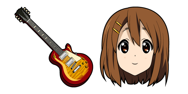 K-ON Yui Hirasawa and Guitar Cursor