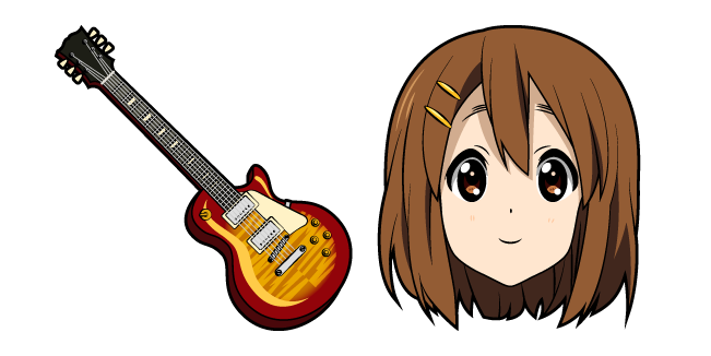 K-ON Yui Hirasawa and Guitar cursor – Custom Cursor