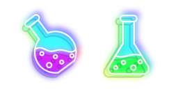 Neon Laboratory Flask cursor