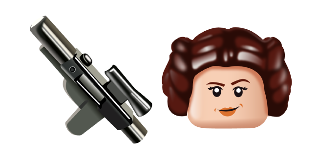 LEGO Princess Leia and Blaster Cursor