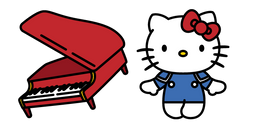 Hello Kitty and Piano Curseur