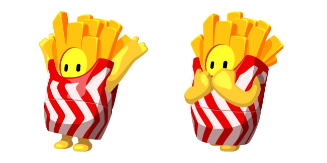 Fall Guys French Fries Costume Cursor