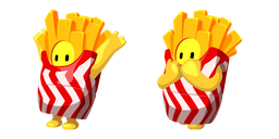 Fall Guys French Fries Costume Cursor