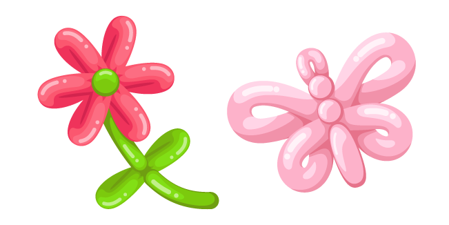 Balloon Flower and Butterfly Cursor